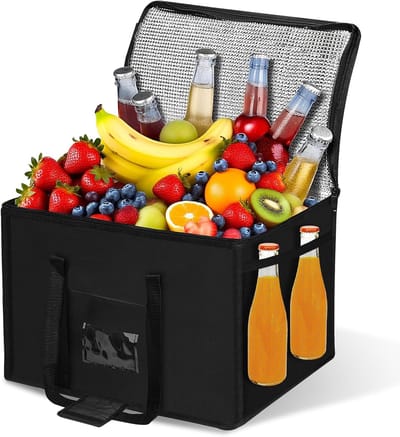 Thermische Koeltas van 40 Liter voor Picknick, Kamperen en BBQ - Vouwbare Isolatie Tas voor Voedseltransport en Winkelen