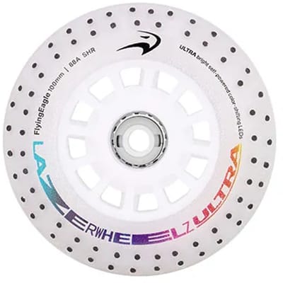 Flying Eagle Lazerwheelz Color Shifting Ultra Spark Schaatswielen Zilver 110 mm/88A