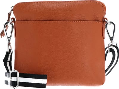 bruno banani Leren Schoudertas Crossbody Bag Orange Oranje