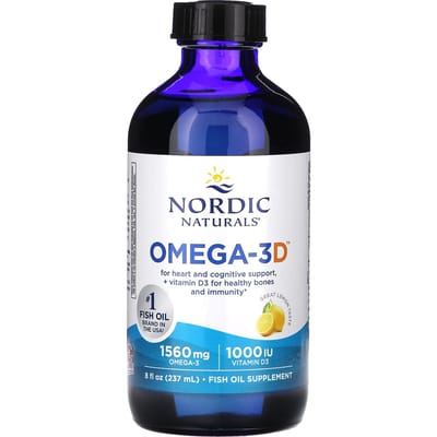Nordic Naturals, Omega-3D, Citron, 8 fl oz (237ml)