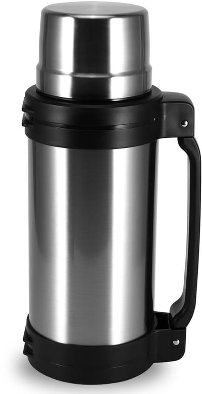 Dailygoods- Thermosfles 2 liter - Isoleerkan - Roestvrij staal - Lekvrij - Vacuüm-geïsoleerd - Telescoopgreep - Thermoskan