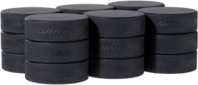 Zwarte IJshockeypucks - Doos met Officiële Maat 6oz Pucks voor Training
