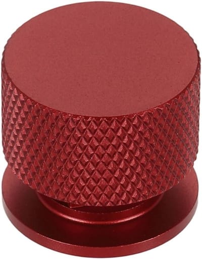 Laskap Bevestigingsmiddelen - Helm Onderdelen - Veilige Fixatie - Corrosiebestendig Aluminium - 2.5 x 2 x 1.4 cm - Rood