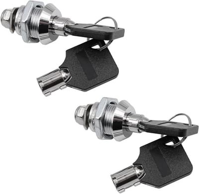 2-Pack Gelijksluitende Schroefsloten 16mm Zinklegering voor Brievenbus en Kast