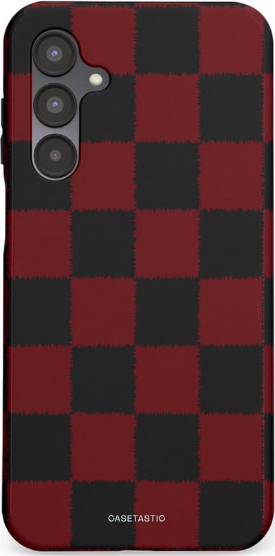 Casetastic hoesje geschikt voor Samsung Galaxy A16 - Dubbellaagse bescherming - De Houthakker - Fashion Case - Zwart Bordeaux