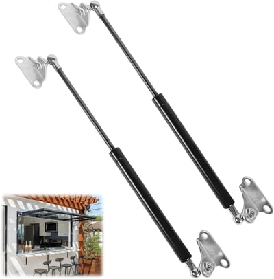 Verstelbare Gasveer Set van 2, 380 mm, 30.5 kg/300 N, Geschikt voor RV's, Deuren en Opbergdozen