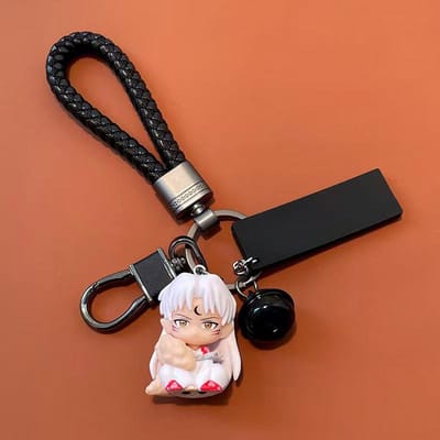 Nieuwe Q Versie Inuyasha Anime Sleutelhanger Schattige Auto Accessoires Unisex Tas Bedel