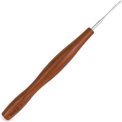 Ergonomische Haaknaalden 1.5mm van Hout, Lichtgewicht en Comfortabel voor Beginners, Ideaal voor Sjaals, Mutsen en Handschoenen