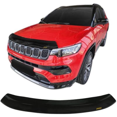 SCOUTT | Motorkap Deflector Bescherming Voor Jeep Compass 2018-2025, Aerodynamisch, Eenvoudige Montage, Geen Boren Vereist