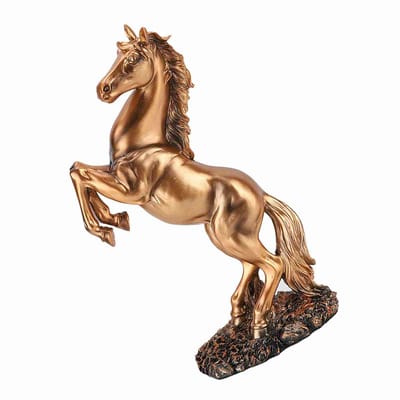 Europese stijl paardensculptuur, decoratie voor thuis, ornament, foto-rekwisieten (Koper)