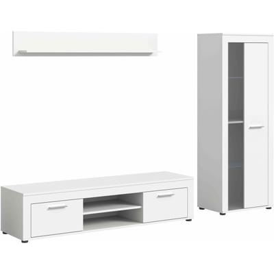 Jam woonkamercombinatie wit melamine - 35x235x159cm