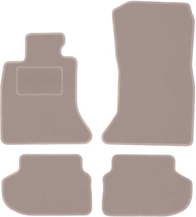 Beige velours vloermatten voor: BMW 5 F11 FL stationwagen, touring (2013-2017)