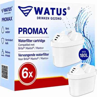SnelShoppen - Waterfilter Cartridges voor Brita, Maxtra Pro en Maxtra Plus - Vermindert Lood, Chloor, Zware Metalen en Kalkaanslag - Duitse Kwaliteit