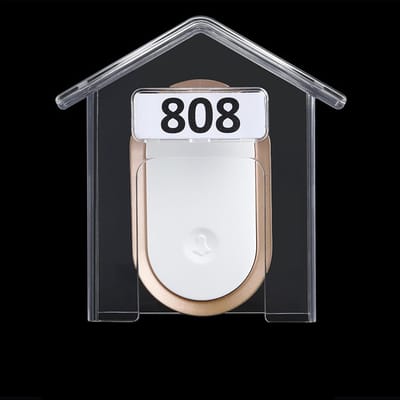 Deurbelafdekking - Regenbescherming Huis - Apparaten Beschermen - Onbreekbaar PC Materiaal - 19 x 16 x 5 cm - Transparant
