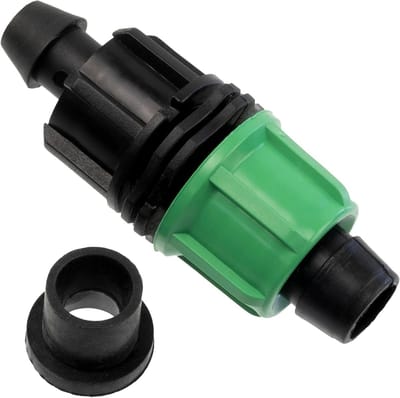 Startkoppelingen Irrigatieslang - Druppelslang Koppelingen - Irrigatie Systeem Uitbreiden - Geïntegreerde Afdichting Waterdicht - Ø16 mm 12 Stuks - Groen