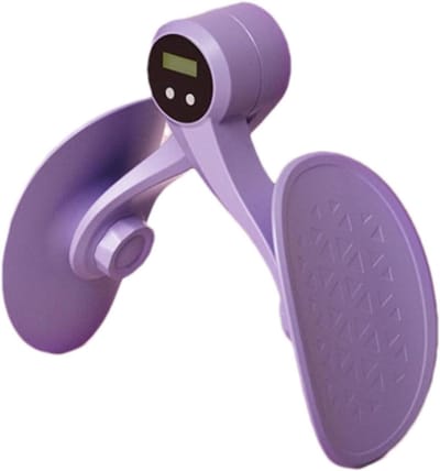 Binnenbeen Trainer - Dij Toning Apparaat - Onderlichaam Vormgeven - Verstelbare Driehoeksstructuur - 26 x 19.5 x 10 cm - Paars