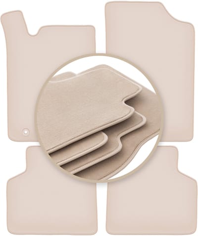 PREMIUM beige matten voor: Citroen Xantia X1 / X2 break, stationwagen, liftback 1993-2001
