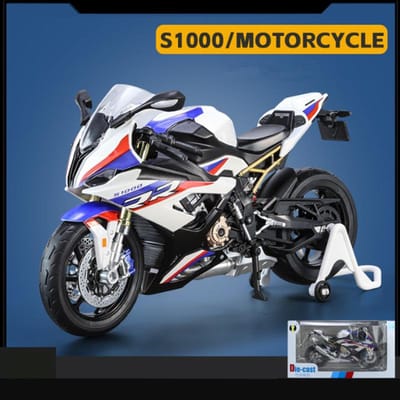 1/9 M1000Rr S1000Rr Legering Racing Motorfiets Simulatie Metaal Straat Sport Motorfiets Model Met Licht Verzameling Kinderen Speelgoed Cadeau