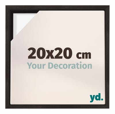 Your Decoration - Baklijst 20x20 cm - Eiken Donker - Baklijst voor Canvas - MDF - Lyon