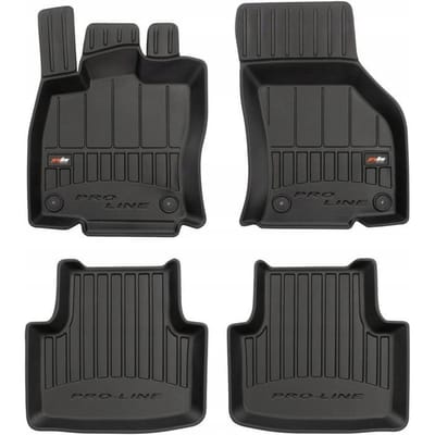 Frogum No.77 - Automatten set - Geschikt voor VW Passat B8 vanaf 2014 - 3D TPE Rubber - 4-delig - Hoogte 6cm - Zwart