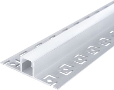 Inbouw aluminium profiel 2m voor LED-strip - Kunststof - Zilver - SILUMEN