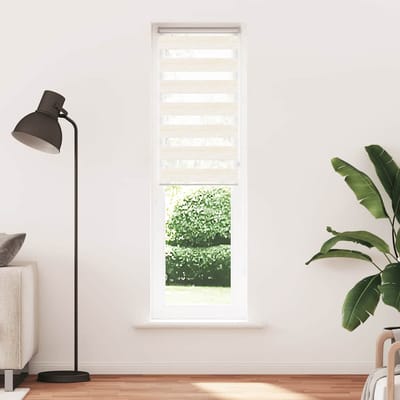 vidaXL - Zebra - rolgordijn - 55x230 - cm - stofbreedte - 50,9 - cm - marmerbeige