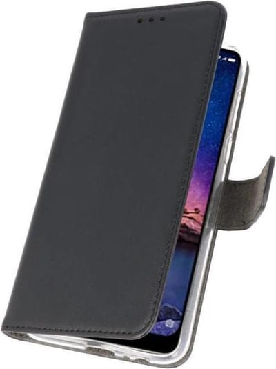 Booktype Telefoonhoesjes - Bookcase Hoesje - Wallet Case - Geschikt voor XiaoMi Redmi Note 6 Pro - Zwart