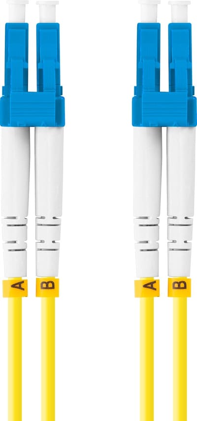Lanberg Patchcord Fiber Optic Duplex Lc Upc Voor Lan-Netwerken Sm 1M Lszh