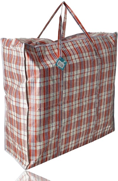 Opbergtas 120L met Rits 1 stuk – XXL Opbergzak voor Kleding, Dekbedden, Beddengoed & Verhuizen – Grote Opvouwbare Opbergtas