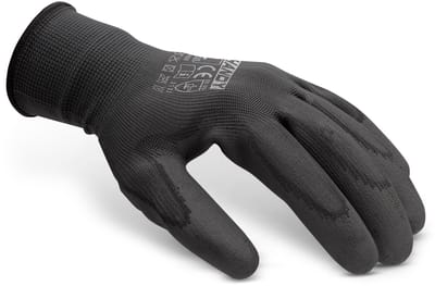 12 paar Nitril Werkhandschoenen L – Zwart – 12 Paar – EN388 – Mechanische Bescherming - Heren en Dames - 12 Paar [11132L12]