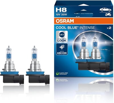 Halogeen Koplamplamp H8 met LED Look - tot 4800K - Duo Box (2 Lampen)