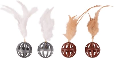 Flamingo Dian - Speelgoed Katten - Ps Bal + Veer Dian Dia. 4cm Assortiment - 2st