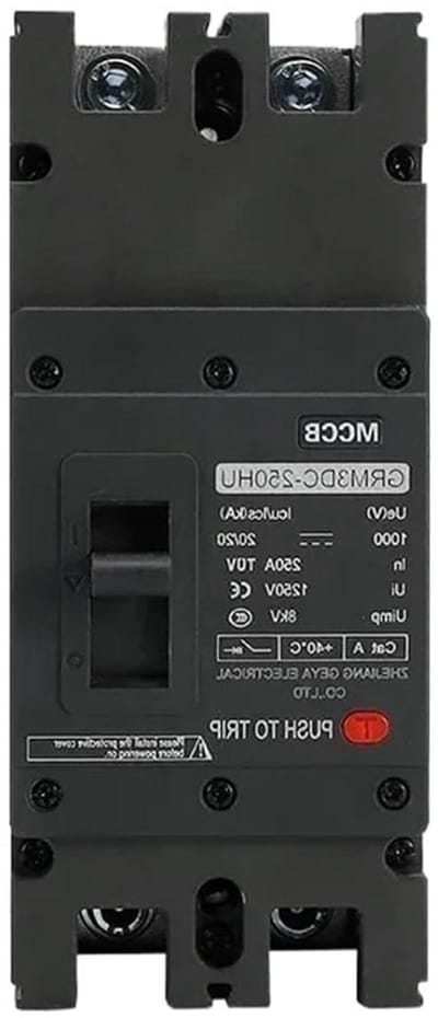 Stroomonderbreker - Beveiligingsschakelaar - Elektrische Beveiliging - Gegoten Behuizing - 1000V 160A - Grijs