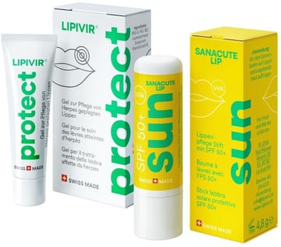 SANACUTE Set LIPIVIR protect & SANACUTE LIP sun Lippenpflege