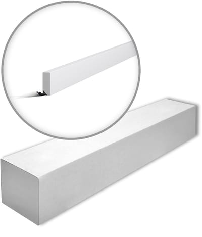 NMC FT1-box WALLSTYL Noel Marquet 1 doos 26 stukken Plint Frieslijst modern design wit | 52 m