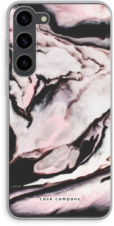 Case Company® - Hoesje geschikt voor Samsung Galaxy S23 Plus hoesje - Roze stroom - Soft Cover Telefoonhoesje - Bescherming aan alle Kanten en Schermrand