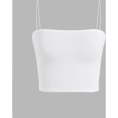 Vierkante Kraag Crop Top