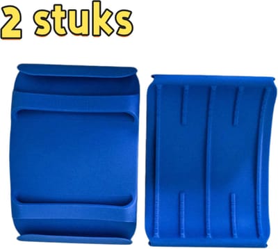 Set van 2 - Hittebestendige siliconen keukenhandschoenen - Antislip hittebestendige mat - Hittebestendige ovenmat voor bakken en koken (set van 2) - Geschikt voor keukens, hittebestendig - 17,8*13,3*2 cm - Blauw