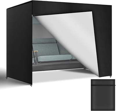 3-Zits Schommelbank Beschermhoes, Waterdicht, Winddicht en Stofdicht, Oxford Stof, 210D UV-Bestendig, Geschikt voor Schommelbanken, 220 x 135 x 170 cm