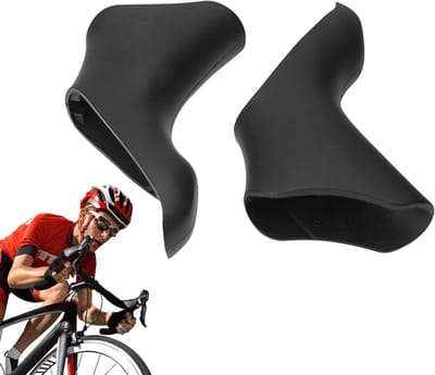 Fiets Remhendel Hoezen - Versnellingspook Beschermers - Comfortabel Fietsen - Antislip Grip - 11 x 6 cm - Zwart
