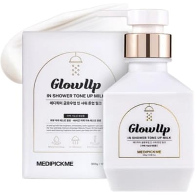 Medipickme Glowup In-shower Tone-up Whitening Melkcrème 300g white