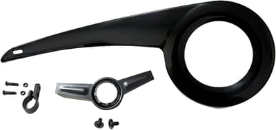 Thijox - Fietskettingbescherming en Tandwielbescherming, Milieuvriendelijk PP-Kunststof, 48 x 18 cm, Geschikt voor 32-38T Fietskettingen, Zwart, Verbe