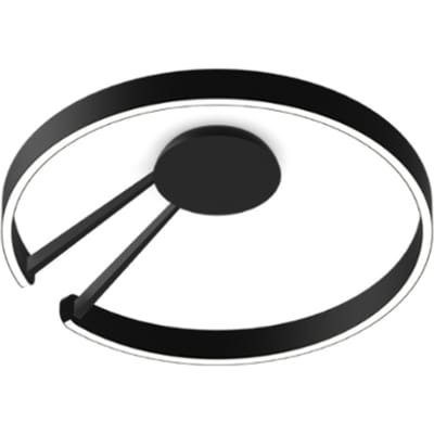 Occhio Mito Aura 60 Plafond-/Wandlamp - narrow - zwart mat