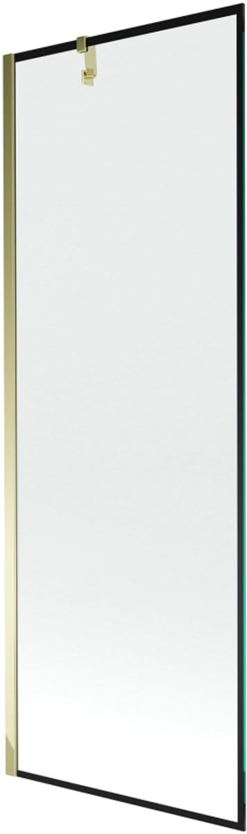 Mexen Next 1-delige badwand 70 x 150 , zwarte rand, goud - 895-070-000-00-70-50