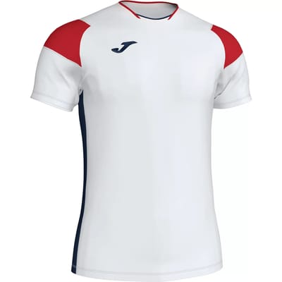 Joma Crew III T-Shirt Kinderen - Royal / Marine / Wit | Maat: 128-140