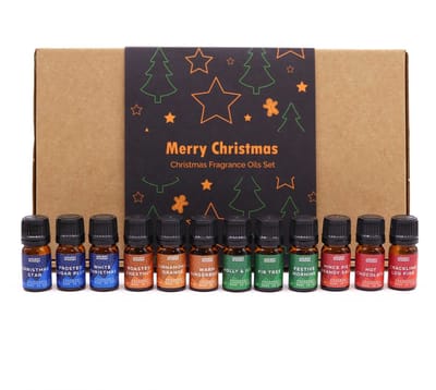 Festive Delights christmas - geur olie set - kerstolie - kerstgeuren - 12x 5ml