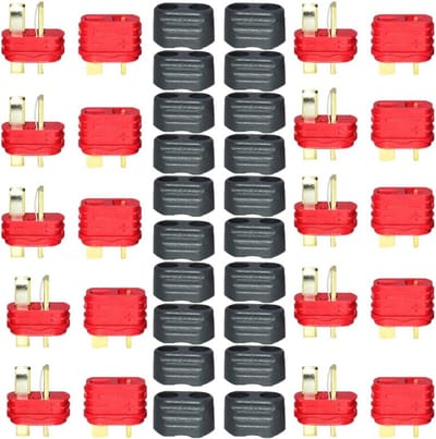 T-stekkeradapters met geïsoleerde doppen voor RC LiPo-accu