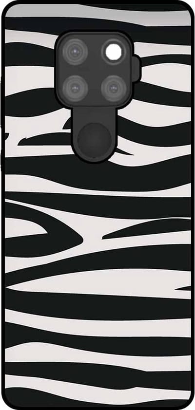 Smartphonica Telefoonhoesje Geschikt voor Huawei Mate 30 Lite met zebra opdruk - TPU backcover case zebra design - Zwart Wit geschikt voor Huawei Mate 30 Lite