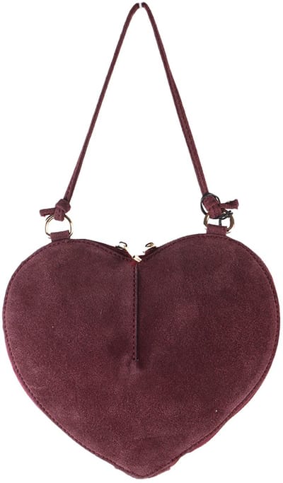 Giuliano lederen schodertas Calista - Suede - Made in Italy - Bordeaux