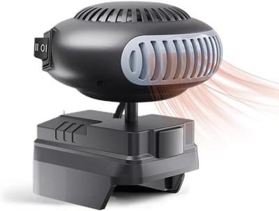 Ruimteverwarmer - Ventilator - Kleine ruimtes - Batterij aangedreven - 170 Watt - Zwart